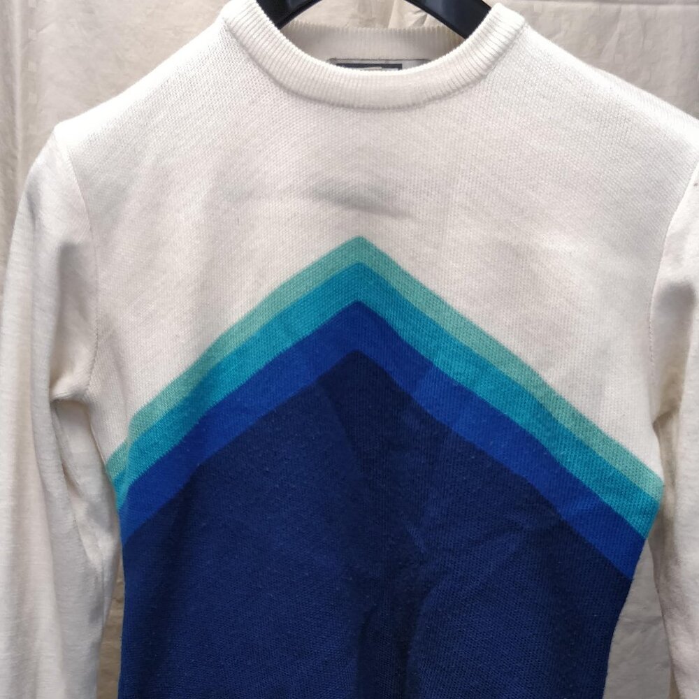 Blue alpine knit sweater